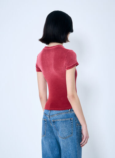 Alexander Wang ベルベットベイビーTシャツ  レッド awg0259020