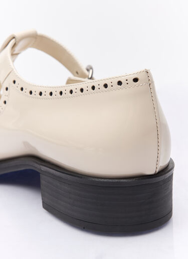 Miu Miu Patent Leather Mary Jane Shoes Ivory miu0258022