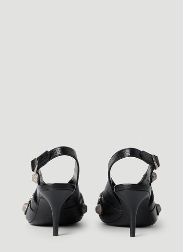 Balenciaga Cagole 露跟高跟靴 黑色 bal0253079