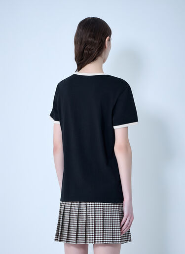 Moncler Cotton Jersey Logo T-Shirt Black mon0264026
