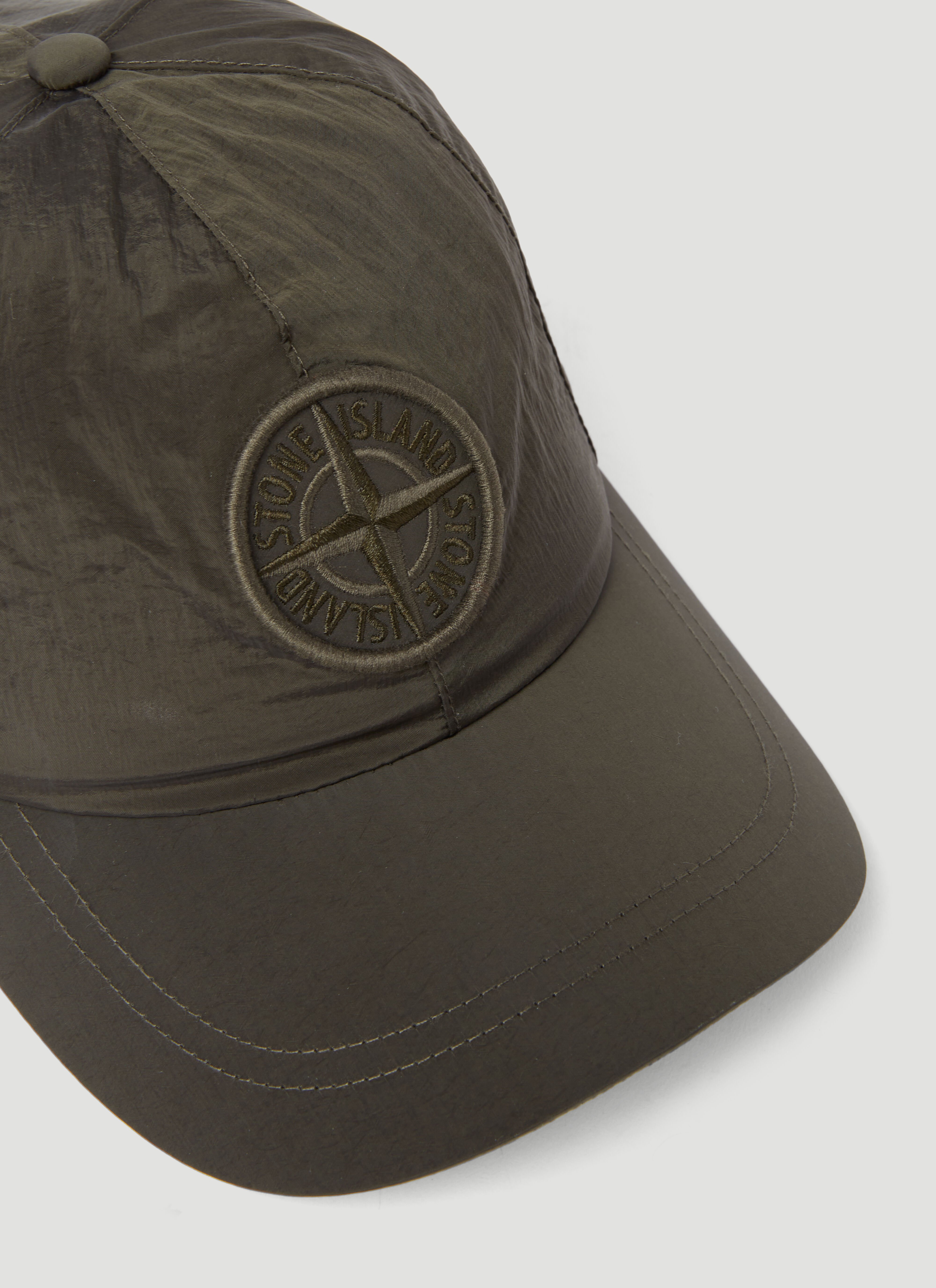 Stone Island Men s Logo Embroidery Baseball Cap in Olive LN CC