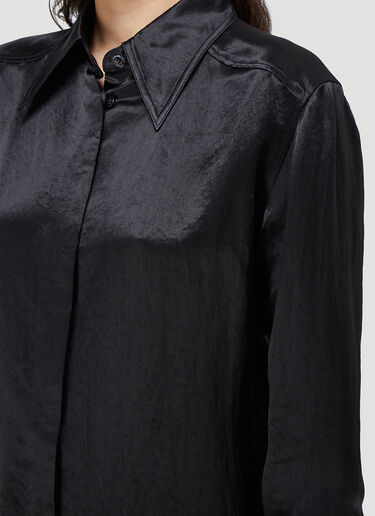 Acne Studios Satinka Fluid Satin Shirt Black acn0244020