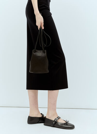 Miu Miu Nappa Leather Mini Bag Black miu0256050