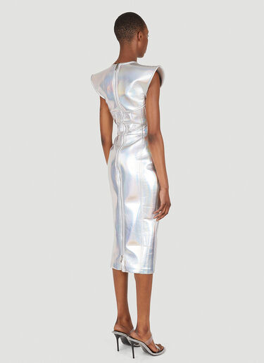 Dolce & Gabbana Metallic Bustier Dress Silver dol0246027