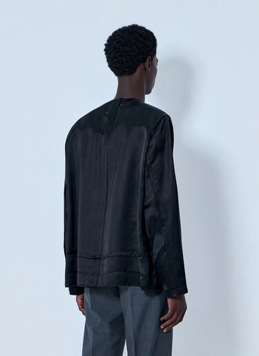 Maison Margiela Buttoned Jacket with Patch Pockets Black mla0164101