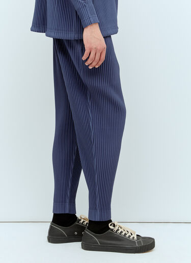 Homme Plissé Issey Miyake 월간 색상: 2월 플리츠 팬츠 블루 hmp0156009