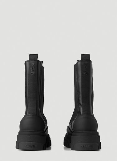 GANNI Leather Chelsea Boots Black gan0246038