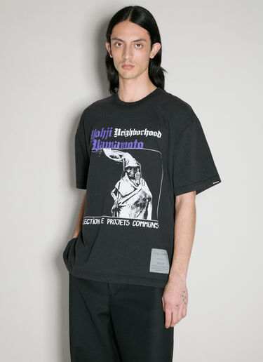 Yohji Yamamoto x Neighborhood Logo Print T-Shirt Black yoy0156022