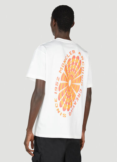 Moncler Graphic Print T-Shirt White mon0152026