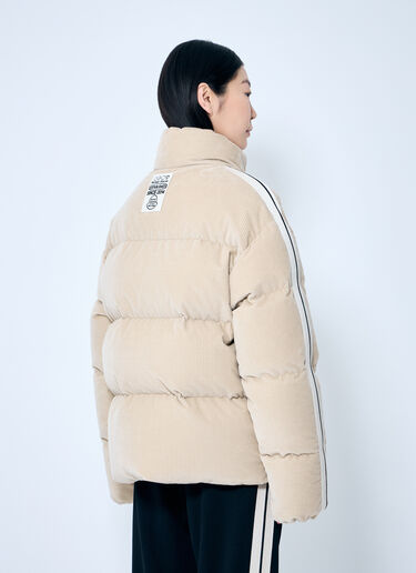 8 Moncler Palm Angels Abrolhos Short Down Jacket Beige mpa0359002