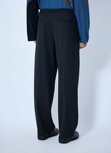 LN-CC® - Kiko Kostadinov: Laan Gathered Trousers - Black Kiko Kostadinov Laan Gathered Trousers Black kko0165001