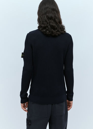 コンパスパッチ ニットセーター Stone Island コンパスパッチ ニットセーター ネイビー sto0154058