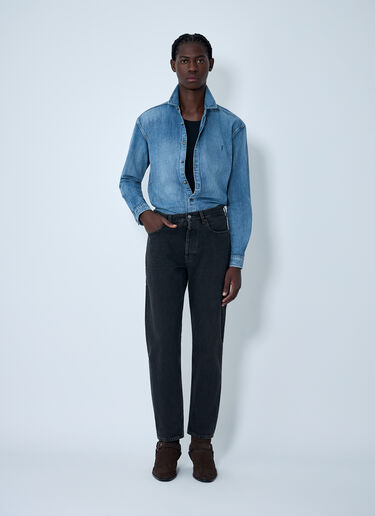 Straight-Leg Denim Jeans Saint Laurent Straight-Leg Denim Jeans Black sla0162019