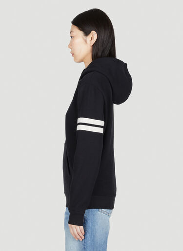 ロゴ刺繡 フード付きスウェットシャツ Saint Laurent ロゴ刺繡 フード付きスウェットシャツ ブラック sla0253032