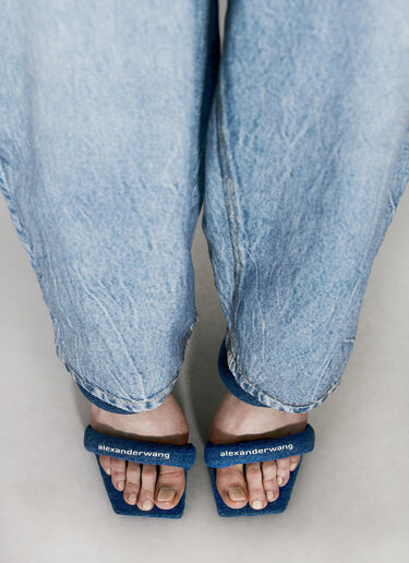 Alexander Wang 줄리 튜블러 힐 샌들 블루 awg0256018