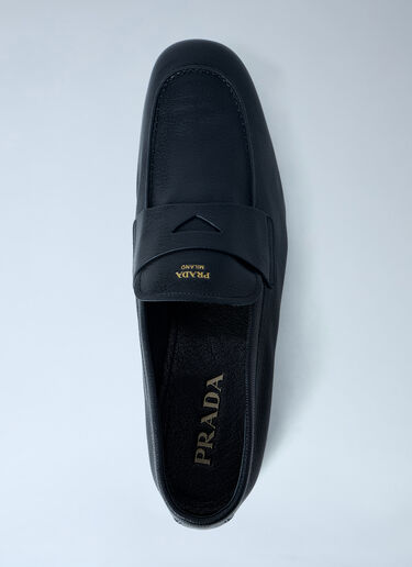 Prada Leather Loafers Black pra0164005