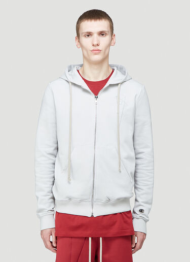 Rick Owens X Champion Jason's Hooded Sweatshirt Grey roc0144007