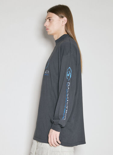 Balenciaga Surfer Long Sleeve T-Shirt Grey bal0155019