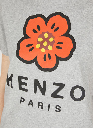 Kenzo Boke Flower Print T-Shirt Grey knz0250016