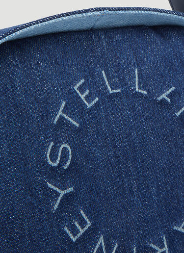 Stella McCartney Circular Logo Denim Shoulder Bag Blue stm0248027