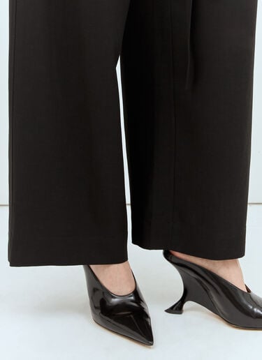 TOTEME Tie-Waist Pants Black tot0257018