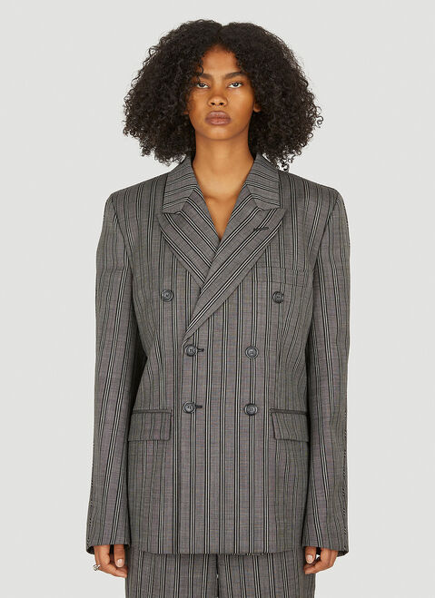 Thom Browne Striped Tailored Blazer Dark Blue thb0253005
