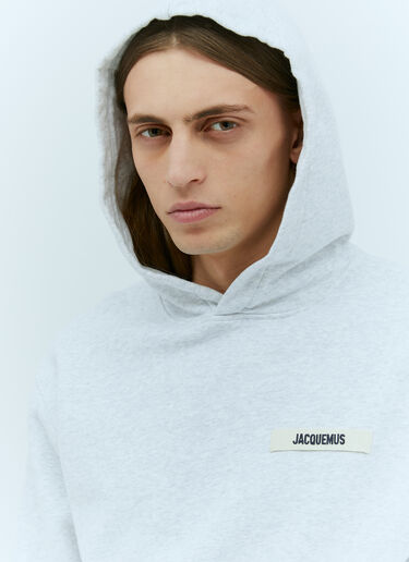 Jacquemus Le Hoodie Gros Grain Sweatshirt Grey jac0156015