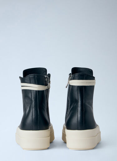 LN-CC® - Rick Owens: Mega Bumper Sneakers - Black Rick Owens Mega Bumper Sneakers Black ric0265040