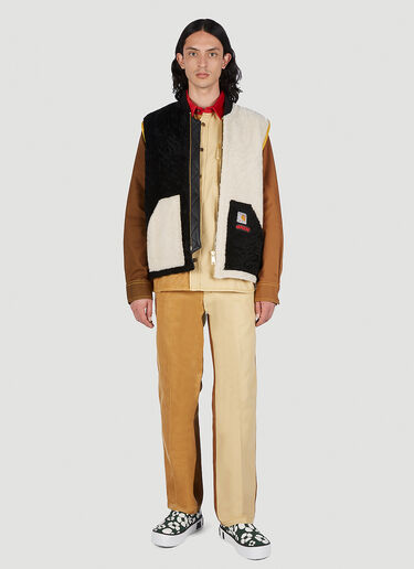 Colour Block Shearling Vest Jacket Marni x Carhartt Colour Block Shearling Vest Jacket Black mca0150018