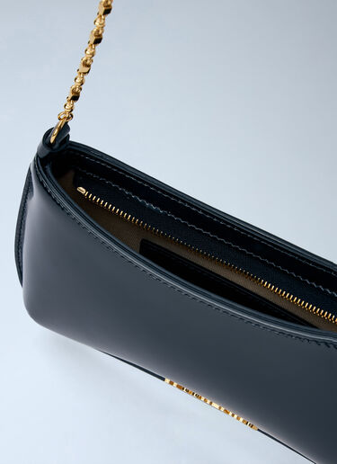 LN-CC® - Jacquemus: Le Petit Bisou Chaîne Shoulder Bag - Black Jacquemus Le Petit Bisou Chaîne Shoulder Bag Black jac0266047