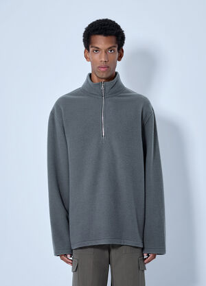 RIER Fleece Polo Sweatshirt Grey rrr0165008