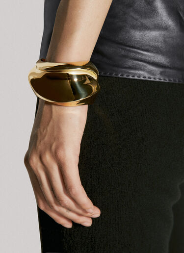 Saint Laurent Tiwst Cuff Bracelet Gold sla0254070