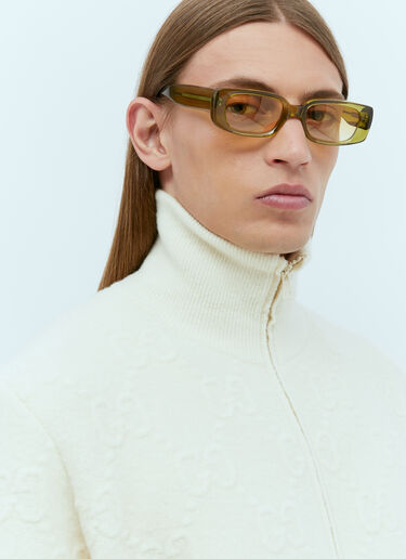 Gucci GG Felted Wool Knit Jacket Cream guc0155029