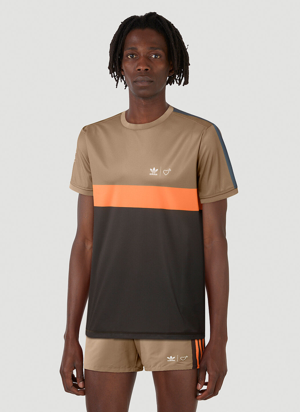 Adidas brown shirt hotsell