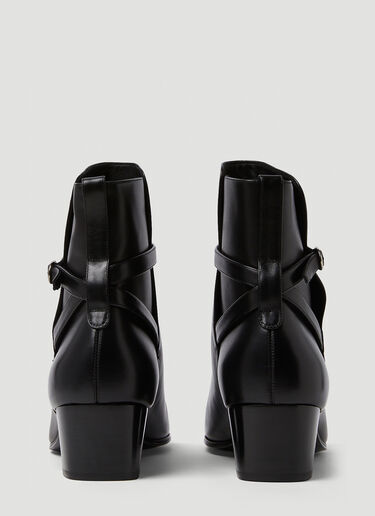 Saint Laurent オフレッドブーツ ブラック sla0149037