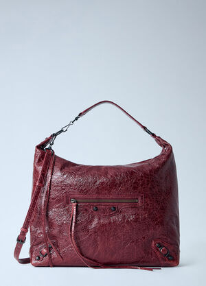 Balenciaga Le City Hobo Shoulder Bag Medium Burgundy bal0265039