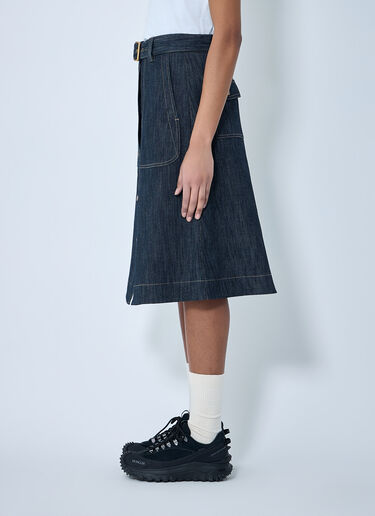 Button-Front Denim Midi Skirt Moncler Button-Front Denim Midi Skirt Blue mon0264018