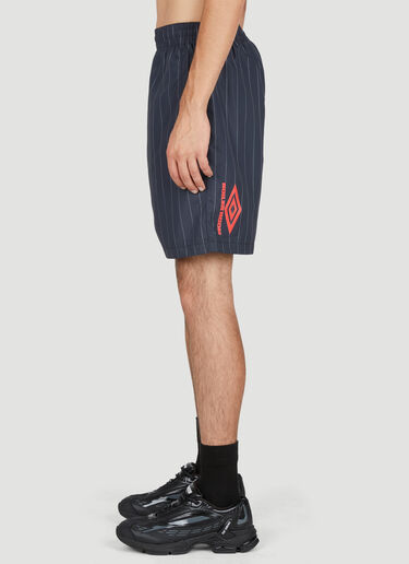 Boiler Room x Umbro Pinstripe Shorts Black bou0153003