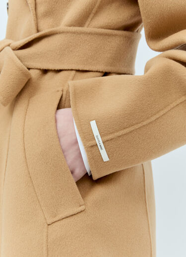 Sportmax Wool-And-Cashmere-Blend Coat Beige spx0255011