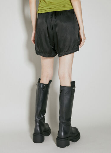 ドローストリングサテンショートパンツ Rick Owens ドローストリングサテンショートパンツ ブラック ric0253008