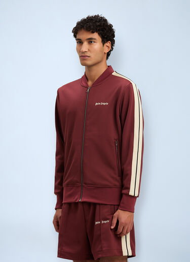 Logo Motif Track Jacket Palm Angels Logo Motif Track Jacket Bordeaux pma0160022