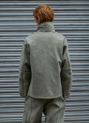 Massimo Osti Studio アルカンターラ® ピジョン ジャケット カーキ mao0158005