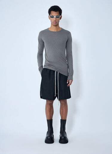 Rick Owens Drawstring Relaxed Fit Shorts Black ric0163017