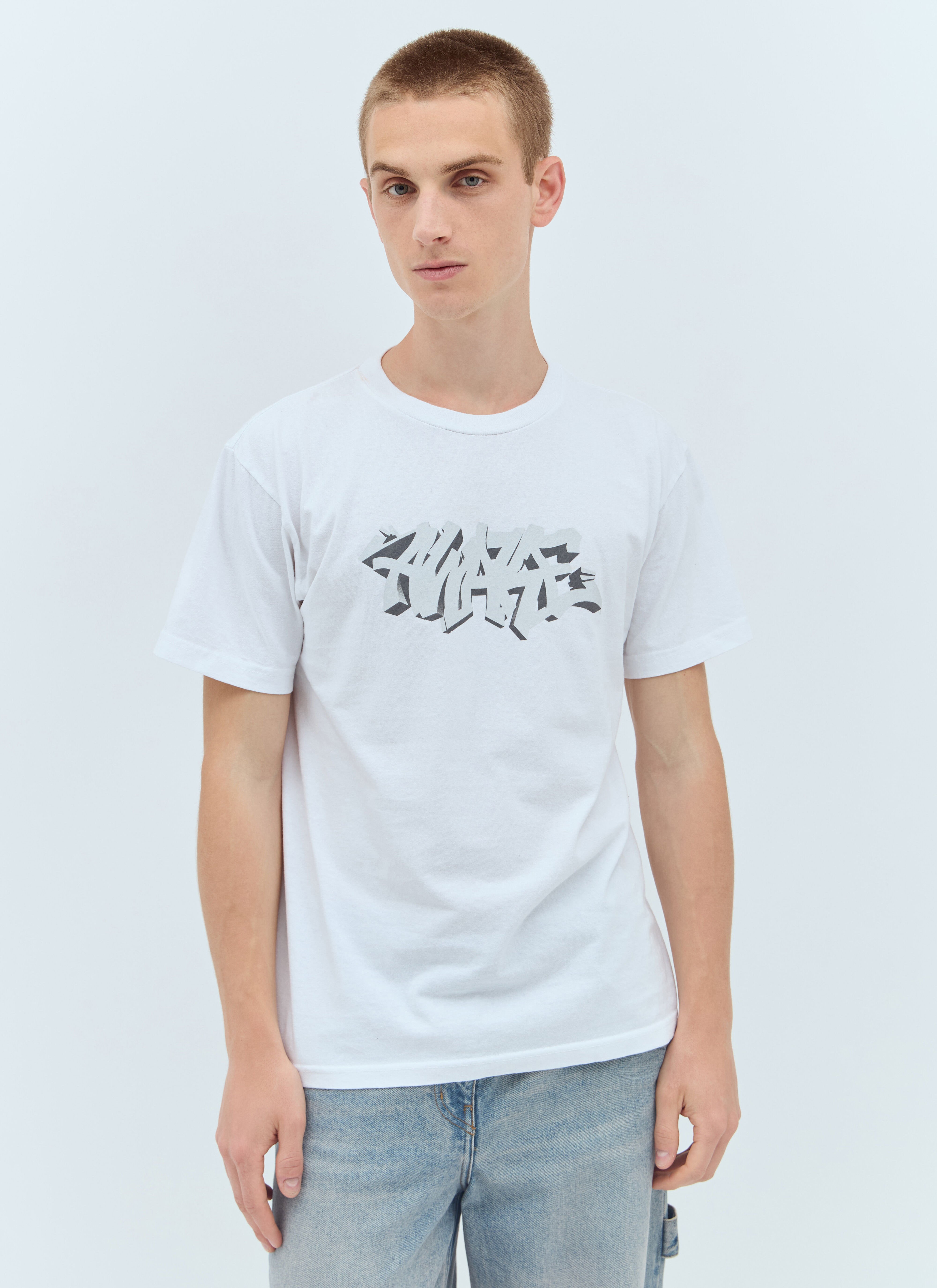 Balenciaga Graffiti T-Shirt Grey bal0156008