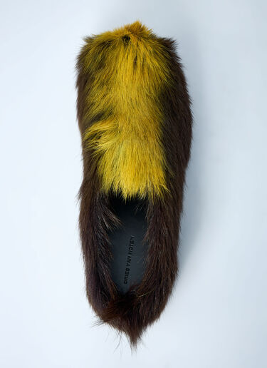 Dries Van Noten Wooled Leather Slip-On Shoes Brown dvn0160034