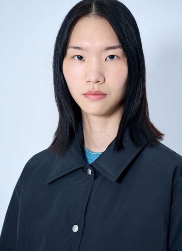 LN-CC® - Jil Sander: Down Jacket With Collar - Black Jil Sander Down Jacket With Collar Black jil0265001