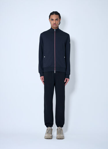 Moncler Cotton Zip-Up Cardigan Navy mon0160029