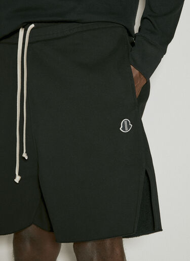 Moncler + Rick Owens 트랙 버뮤다 쇼츠 블랙 mcs0355014