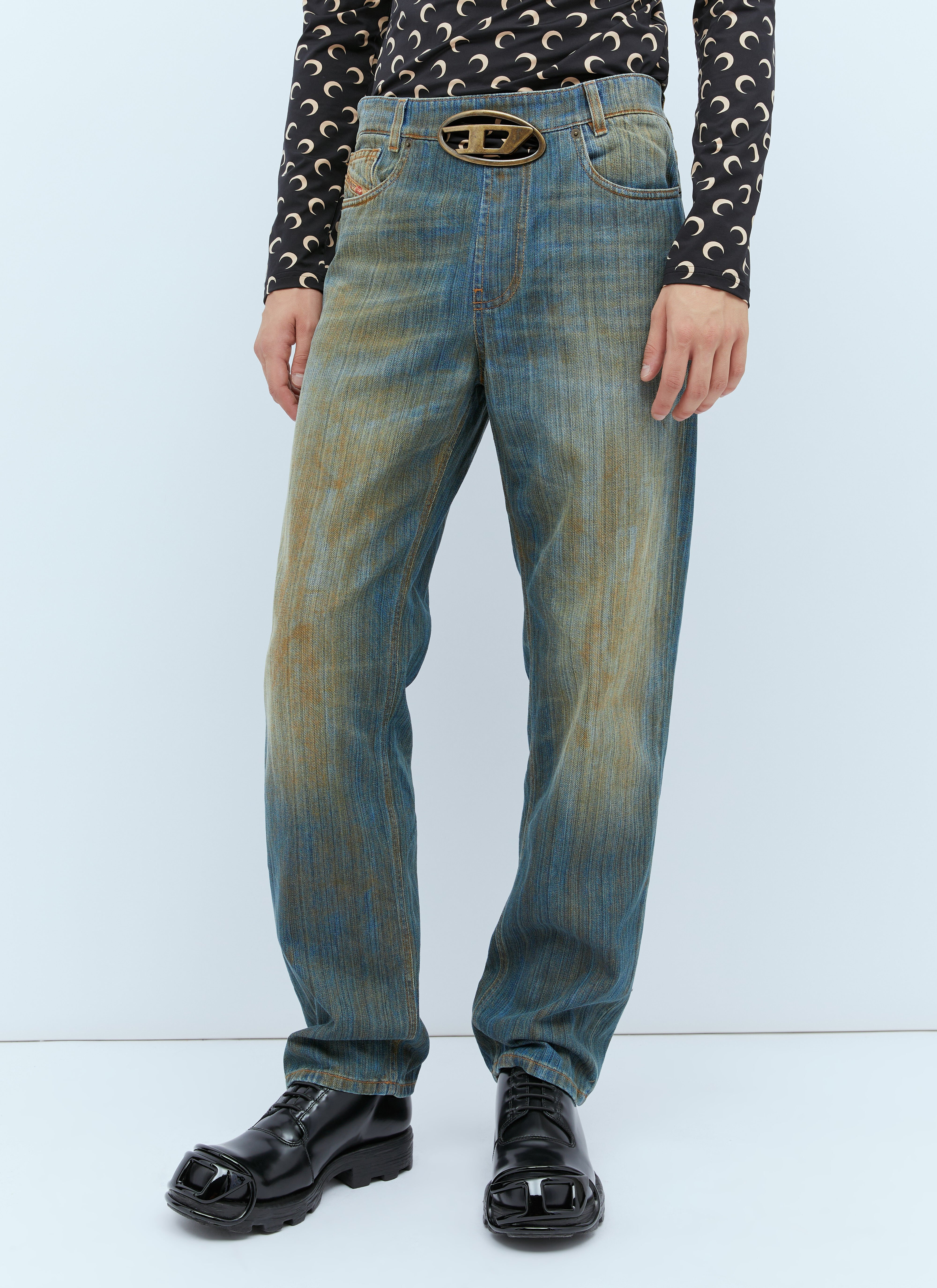 Rick Owens 2010-D-Macs-FSD6 Distressed Denim Jeans Grey ric0154008
