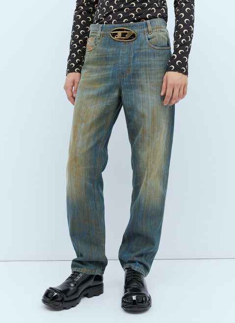 Saint Laurent 2010-D-Macs-FSD6 Distressed Denim Jeans Black sla0254014